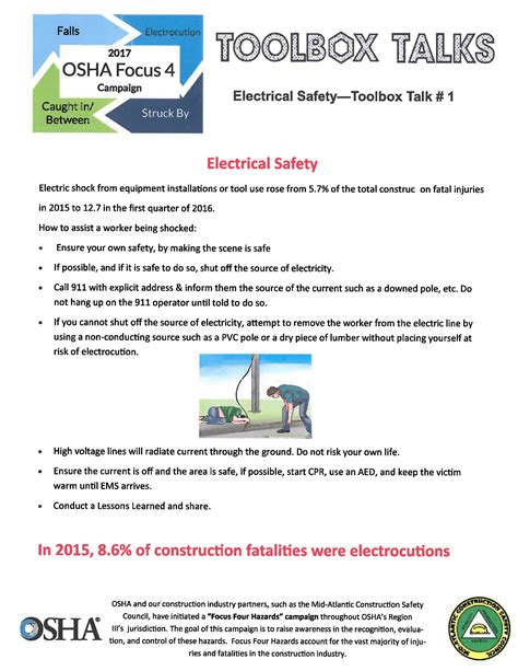 electrical box safety|free electrical safety toolbox talk.